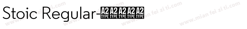 Stoic Regular字体转换